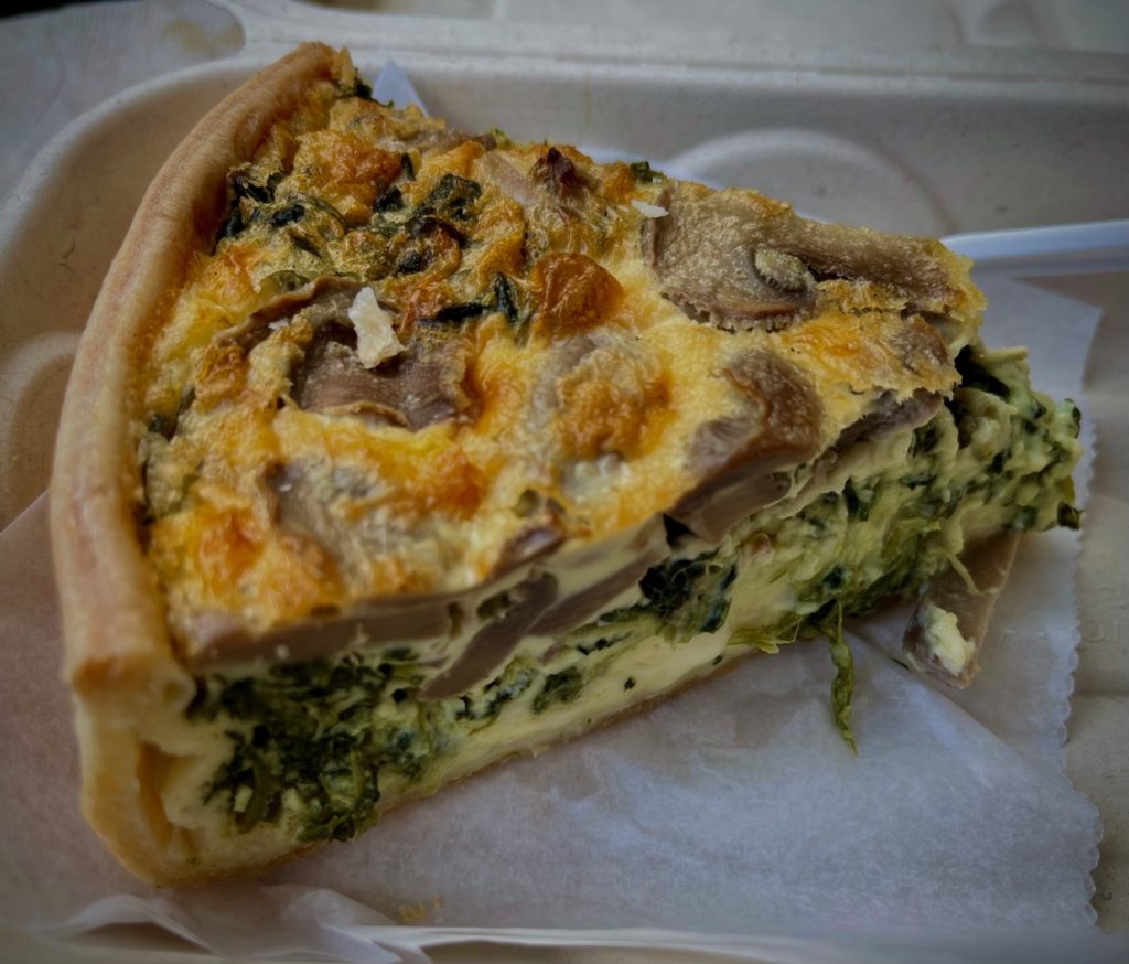 Spinach & Mushroom Quiche