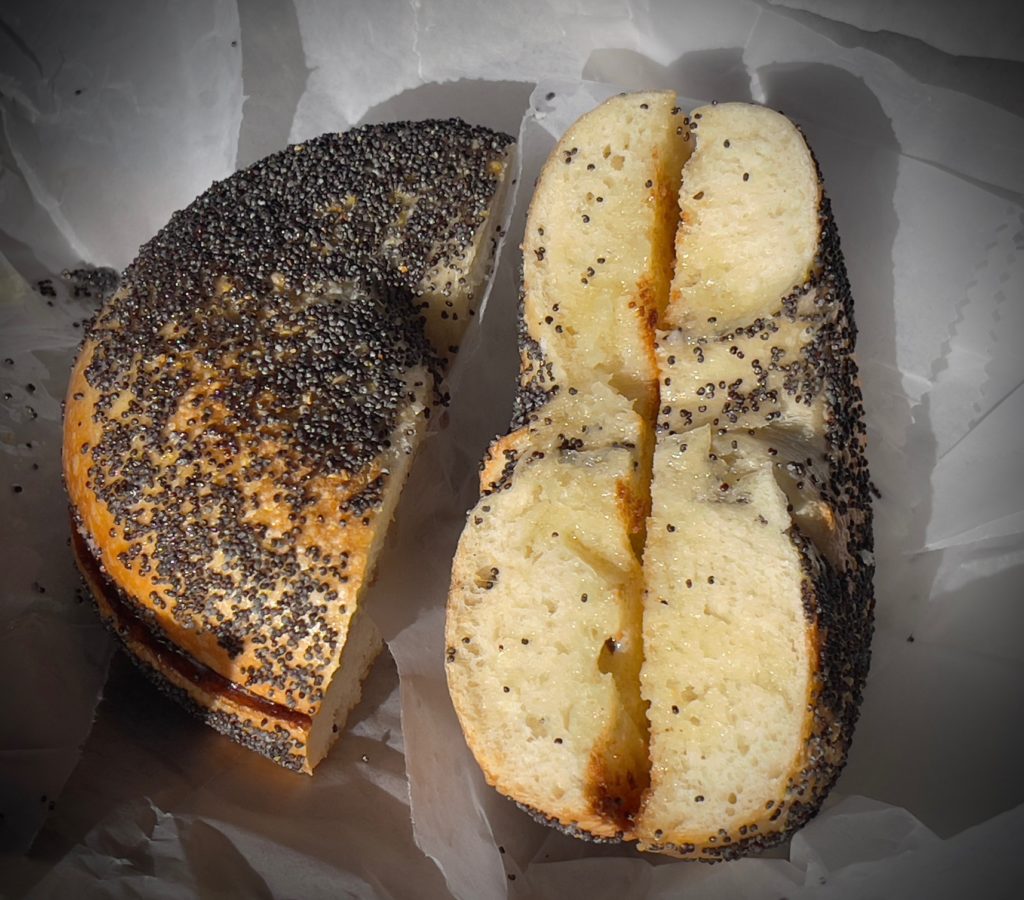 Poppy seed bagel