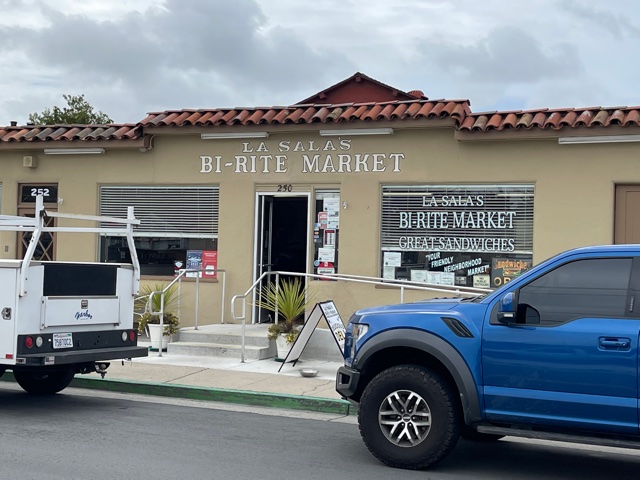 Exterior of La Sala's Bi-Rite Market. 